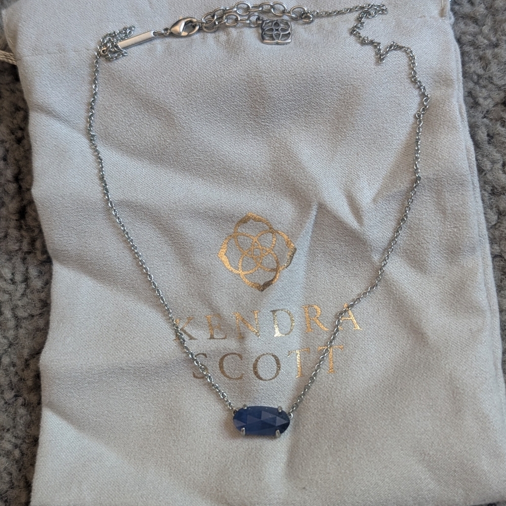 Kendra Scott Blue Stone Necklace - Picture 4 of 5